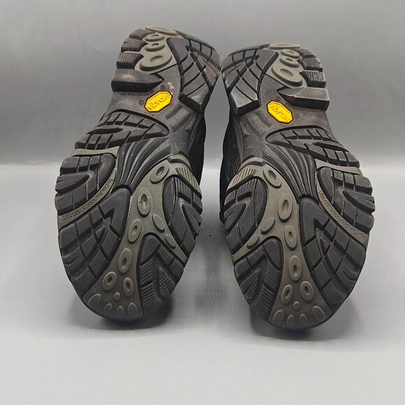 Merrell MOAB Hiking Boots Men's Size 10 Black Mesh Waterproof Vibram J06049 - Picture 9 of 11